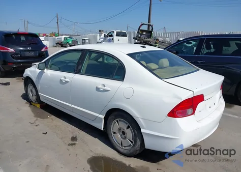 2007 Honda Civic Hybrid from USA, damaged, VIN JHMFA36297S017183